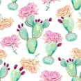 thumbnail image 3 of Cactus with Flowers Wallpaper Pre-Pasted - 25"W x 125"H, 3 of 3