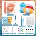 thumbnail image 3 of Crochet Kit for Beginners, 2-in-1 Duck & Penguin Amigurumi DIY Craft with Soft Yarn & HD Video Guides, 3 of 8