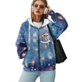 thumbnail image 5 of COEQINE Oversized Sweatshirts Women's Long Sleeve Hoodie Cow Print and Note Pattern Y2K Full Zipper Jacket Coat Lightweight Casual Wear Fall Fashion Clothes with Pockets, 2XL, 5 of 7