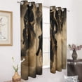 thumbnail image 2 of Vintage Western Cowboy Window Curtain Panels Grommet Blackout Curtains Blackout Curtains for Living Room, 2 of 7