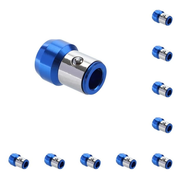 Kenally Taladro eléctrico Destornillador Bit Herramienta rotativa Tornillo Perno Picking Ring Destornillador Bit 6.35mm Azul 10piezas Kenally CBP144420