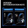 thumbnail image 5 of Gaming Headset for 7.1 , PC Headset w/Surround Sound, Noise Canceling Over Ear Headphones with Mic & LED Light, 5 of 5