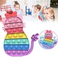 thumbnail image 1 of Cute Cat Press Bubble Juguete Sensorial Juguetes Educativos Autismo Necesidades Especiales Stress Reliever Silicona Descompresión Juguetes Para Niños Y Adultos Eigraketly FN006454-00, 1 of 6