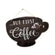 thumbnail image 1 of Letrero decorativo para puerta con forma de taza de café, 2D, creativo, para colgar en pared, para rincón de café, cocina, regalo de granja, 1 of 9