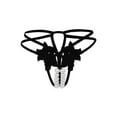 thumbnail image 2 of Ruimatai Women's Sexy Low-Rise Pearl G-String Underwear Lace T-Back Comfortable Breathable Soft Stretchy, 2 of 3