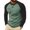 Green, variant on DPTALR Men's Color Block Crew Neck Long Sleeve T-Shirt, Curved Hem Casual Baseball Top,Army Green,Big and Tall Men L