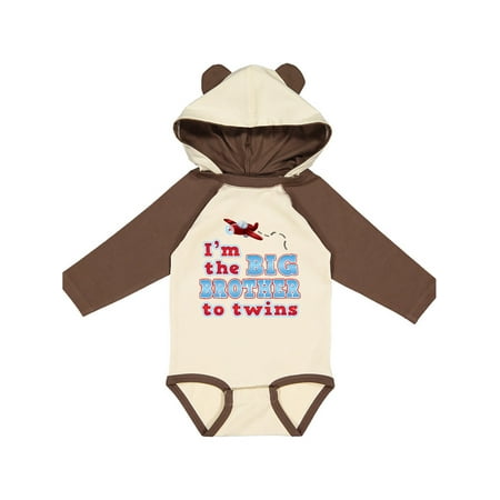 

Inktastic I m the big brother to twins. Gift Baby Boy Long Sleeve Bodysuit