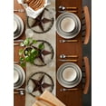 thumbnail image 5 of Hokiten Table Runners 72 Inches Long Dress Scarves, Farmhouse Vintage Farmhouse Kitchen/Dining Table Runner, Coffee Tablerunners, Brown Country Western Star Art 13x72 Inch, 5 of 7