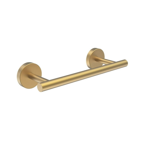 Towel Bar, 9 inch Brushed Gold Towel Bar, Heavy Duty 304 Stainless Steel Bathroom Accessory, Modern Round Style Wall Mount