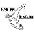 thumbnail image 2 of Febest REAR BUSHING, FRONT CONTROL ARM # NAB-89 OEM 54501-0M060, 2 of 2