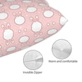 thumbnail image 3 of Naloa Cute Rabbit Pillow Covers, Throw Pillow Case Cushion Covers,Cushion for Bedroom,Couch,Home-20"x30", 3 of 6