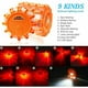 thumbnail image 4 of Potente baliza LED naranja, luz estroboscópica para coche, baliza para tractor agrícola, baliza LED plana alimentada por batería, luz intermitente magnética inalámbrica, iluminación de, 4 of 6