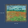 thumbnail image 2 of Poppy Field by Vincent Van Gogh Framed Print Wall Art, Excellent for Bedroom or Living Room Décor, 11x14, 2446, 2 of 7