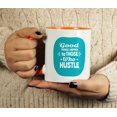 thumbnail image 4 of Inkdotpot Good Things Happen To Those Who Hustle 11 Oz Ceramic Coffee Mug Funny Sarcastic Joke Adult Humor Employee Boss Coworkers Birthday GIft-Orange, 4 of 5