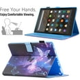 thumbnail image 4 of Dteck Case for Kindle Fire 7 12th Generation 2022 Auto Wake Sleep Stylish Pattern Folio Flip Stand Case with Card Slots,Purple Butterfly, 4 of 5