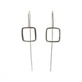 thumbnail image 1 of Square Hook Long Back Earrings, 1 of 1