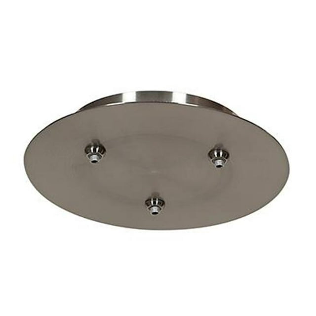 Unijack 87120UJ-BS Three Light Canopy- Brushed Steel Finish