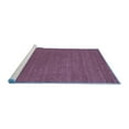 thumbnail image 2 of Ahgly Company Machine Washable Indoor Square Abstract Blue Contemporary Area Rugs, 4' Square, 2 of 4