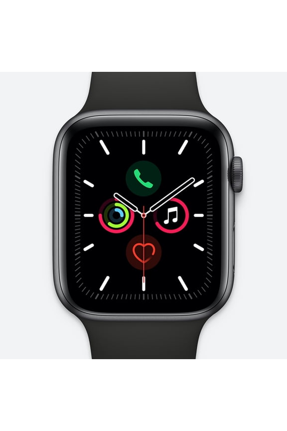 Pre-Owned Apple Watch 44MM Series 5 GPS + CELL Space Gray Black Sport Band