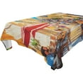 thumbnail image 2 of 60x108 Inch Tablecloth Polyester Square Tablecloth for Home Kitchen Dinner Decor Street Scene, 2 of 9