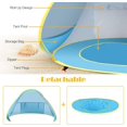 thumbnail image 4 of Carpa de playa para bebés Kapeazo, plegable, con protección UV para piscina, 4 of 5