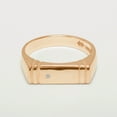 thumbnail image 2 of LBG British Made 10k Rose Gold Natural Diamond Mens Band Ring - 25 size options - Size 10.25, 2 of 6