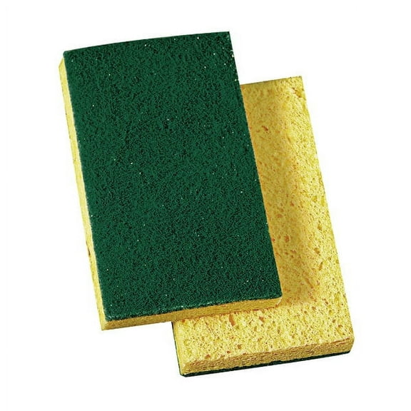 Niagara Medium Duty Scrubbing Sponge 74n, 3.6 X 6, 1" Thick, Yellow/green, 20/carton | Bundle of 5 Cartons