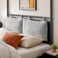 thumbnail image 4 of Marlowe 4-Poster Canopy Metal King Platform Bed in Charcoal, 4 of 10