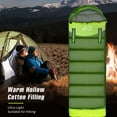thumbnail image 6 of 0 Degree Wearable Sleeping Bag for Adults Compact Lightweight Cold Weather Mummy Sleeping Bags for 2-3 Season Camping Backpacking, Fits 5°F ~ 50°F, 4.3lbs More Warmer, 6 of 11