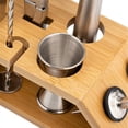 thumbnail image 3 of Juego de herramientas de barra de acero inoxidable de 10 piezas con soporte de bambú con soporte de bambú - Juego de barra con todos los prácticos accesorios de barra, 3 of 5