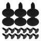 thumbnail image 2 of 30 piezas de sujetadores de retención negros para coche, clip universal para interior de coche, clips de parachoques de nailon, fácil instalación, 2 of 8