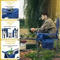 thumbnail image 3 of SUNSPIRE Oversized Camping Folding Chair 2-Pack, Heavy Duty Lightweight Portable Chair with Cup Holder Side Pocket for Outdoor Beach Sports Fishing ‌‌Blue, 3 of 11