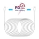 thumbnail image 4 of Cable Usb C A Usb C Tipo-C Pd 5A Cable De Carga Rápida Cable De Cargador Para Macbook Pro Air / Pro Samsung Galaxy S20 / S10 Inevent EL011686-00, 4 of 6