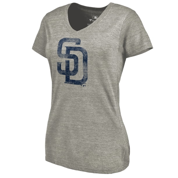 San Diego Padres Fanatics Branded Women's Distressed Team TriBlend V