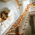thumbnail image 6 of PONPRNGY Fall Leaf Garland Artificial Maple Leaves Silk Autumn Hanging Vines Ivy Garland for Thanksgiving Home Wedding Party Garden Fireplace Christmas Decor, 6 of 6