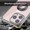 thumbnail image 5 of Compatible with iPhone 13 Pro 6.1 inch Case, Ultra Slim Soft TPU Cover Built-in Rotatable Ring Kickstand Fit Magnetic Car Mount for iPhone 13 Pro 6.1 inch, Black, 5 of 14