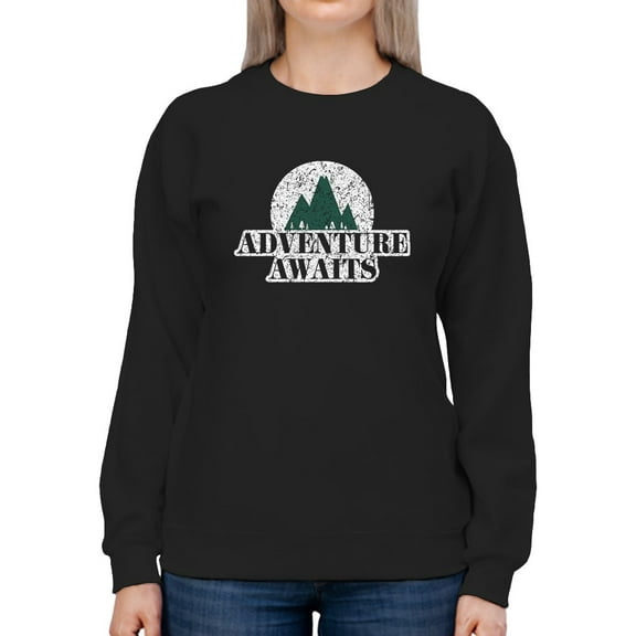 Adventure Awaits  Sweatshirt Women -GoatDeals Designs, Female Large