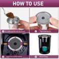 thumbnail image 4 of 2pcs Reusable K Cups Coffee Filter, Stainless Steel K Cup Reusable Coffee Pods Filters for Keurig 1.0 & 2.0 Coffee Makers BPA-Free Refillable Coffee Filters, 4 of 8