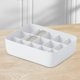 thumbnail image 2 of Organizador de 15 compartimentos, cajón, armario, calcetines, ropa interior, contenedor, caja de almacenamiento de escritorio (blanco), 2 of 2