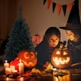 thumbnail image 5 of Gymax 3 Ft Un-lit Black Halloween Tree Artificial Tabletop Christmas Tree, 5 of 9