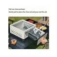 thumbnail image 3 of 3-Piece Campfire Grill Set, Foldable Outdoor Charcoal Barbecue Grill Suitable For Camping Table, Portable Grill With Clips And Carrying Bag, Suitable For Outdoor Car Camping Cooking, 3 of 7