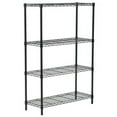thumbnail image 2 of [US-W]4-Layer Plastic Coated Iron Shelf 140*90*35 Black, 2 of 5