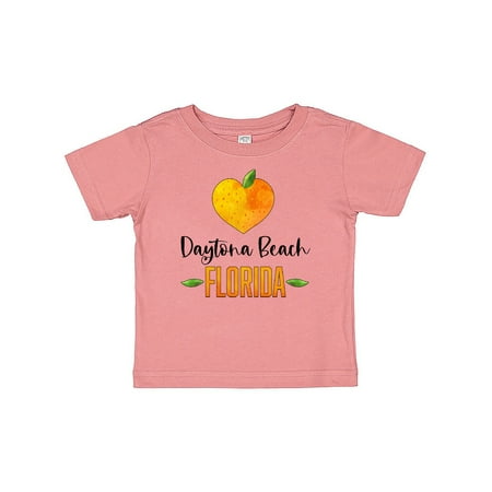 

Inktastic Daytona Beach Florida Orange in Heart Gift Baby Boy or Baby Girl T-Shirt