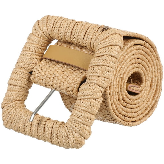 LOLIPPYY Braided Waist Belts Waist Belt Khaki 1Set Casual Look Fashion Item