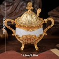 thumbnail image 4 of Elegant European-Inspired Ceramic Sugar Bowl with Golden Peacock Pattern - Creative & Stylish Seasoning Jar for Kitchen, Dining Table & Restaurants - Durable, Easy-to-Clean Daily Use Condiment, 4 of 5