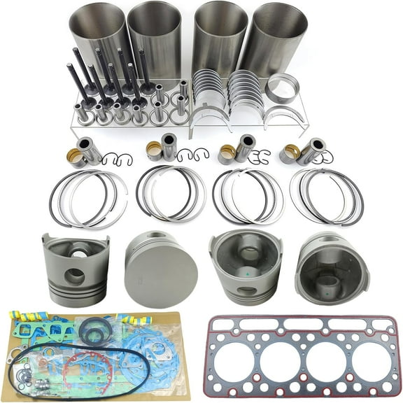 V1701 Engine Overhaul Rebuild Kit FOR Kubota V1701 Engine Compact Utility Tractor L355 Piston Diameter 82mm，Height 80mm