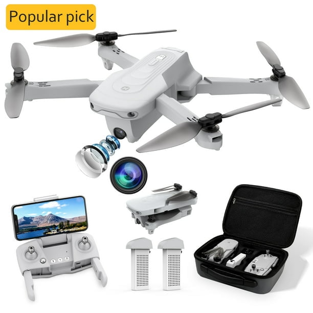 Holy Stone HS175 Drone pour Adultes avec 2K Caméra GPS Retour Automatique à la Maison 5GHz FPV, Gris