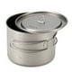 thumbnail image 5 of Olla de titanio ultraligera Lixada 1600ml - Ideal para camping y senderismo  

(Nota: 148 caracteres)  

Esta versión:  
- Mantiene las palabras clave principales (olla, titanio, 1600ml, camping)  
-, 5 of 6