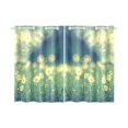 thumbnail image 1 of BSDHOME Chamomile Background Nature Window Curtain Kitchen Curtain 26x39 inches (Two Pieces), 1 of 3