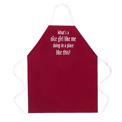 Attitude Aprons by L.A. Imprints Nice Girl Apron